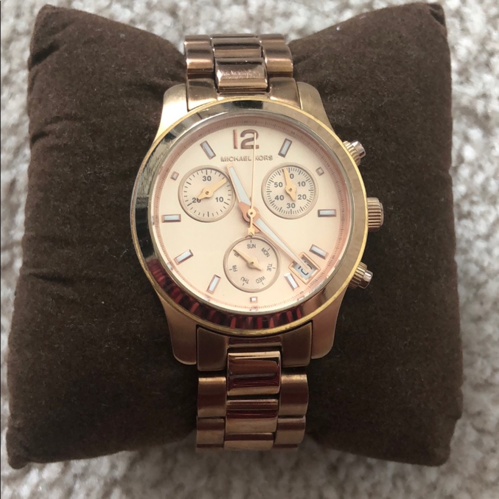 Rose gold watch